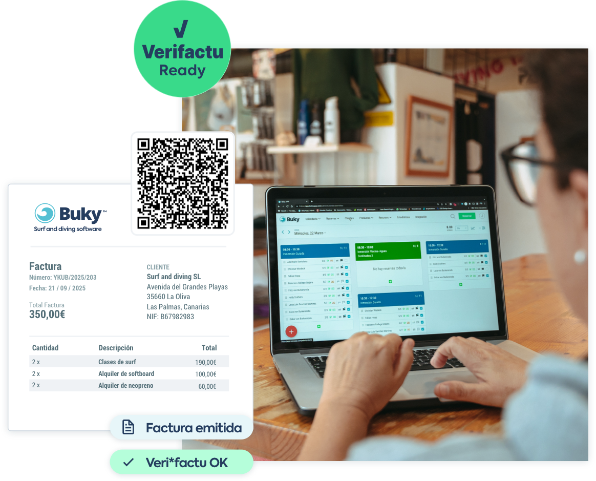Verifactu para centros de buceo